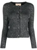 Gucci sequin round-neck cardigan - Black