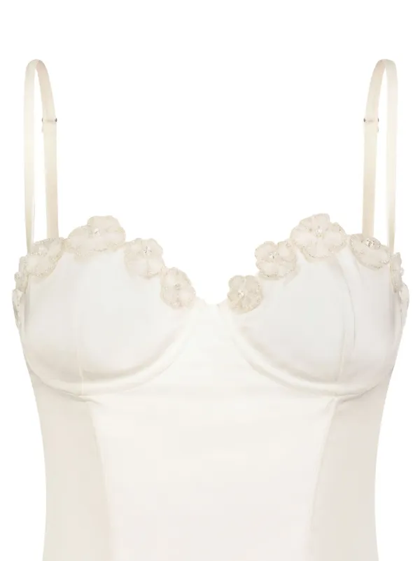 Lace Inset balconette bra