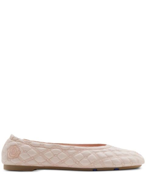 Burberry Sadler leather ballerina shoes