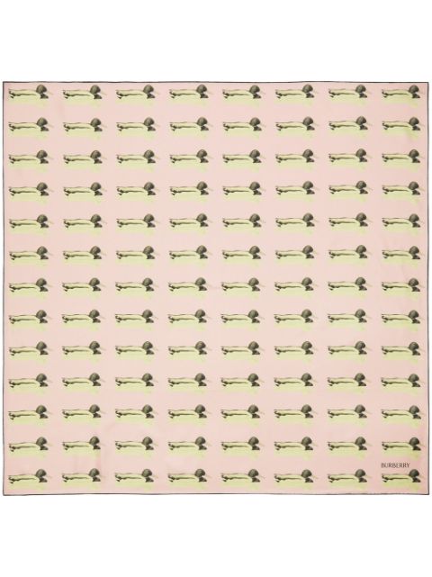 Burberry duck-print silk scarf Women