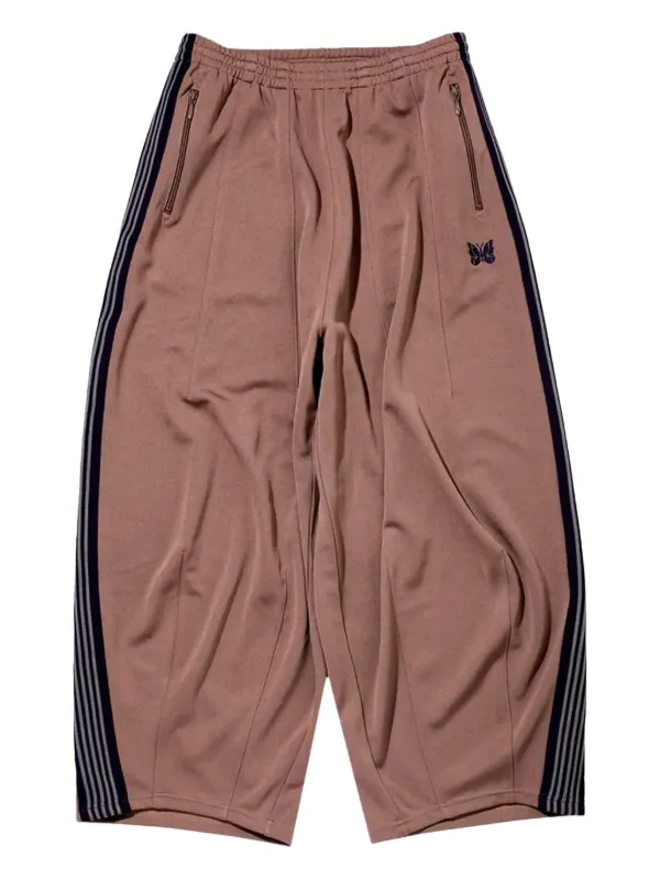 トップス NEEDLES TRACKPANTS Beige/Brown Needles Narrow Track pant poly smooth FREAK'S Exclusive