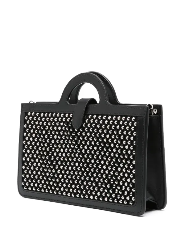 新着！【MARNI】ビジュートリム ハンドバッグ Marni ビジュートリム ショルダーバッグ | ブラック | FARFETCH JP