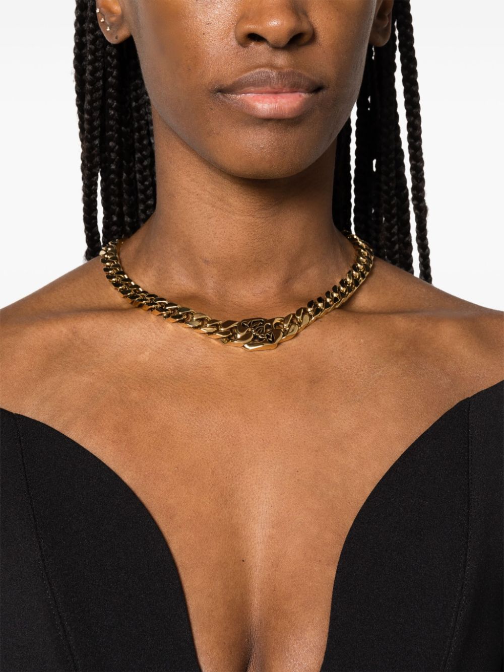 Image 2 of Alexander McQueen cut-out logo chain necklace