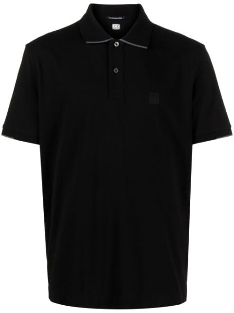 logo-print piqué-weave polo shirt