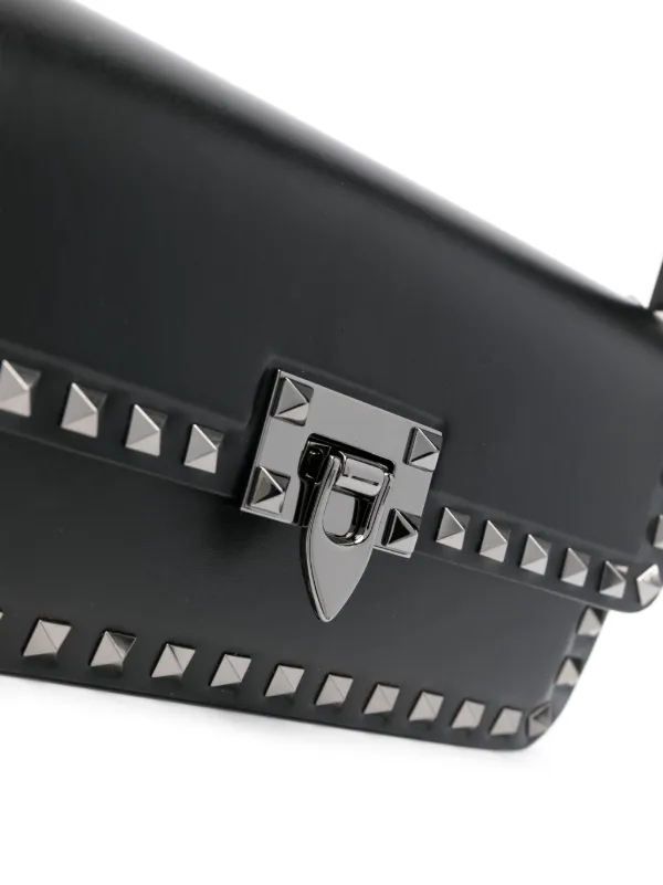 VALENTINO ロックスタッド キーリング　ブラック Valentino Garavani ロックスタッズ ショルダーバッグ