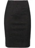 Jean Paul Gaultier Pre-Owned 1990s wool pencil skirt - Grey