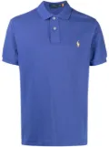 Polo Ralph Lauren embroidered-logo piqué-weave polo shirt - Blue