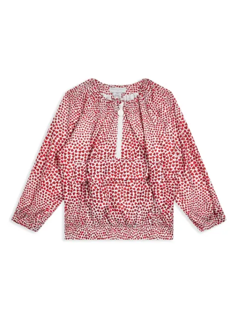Stella McCartney Kids Bluse mit Herz-Print