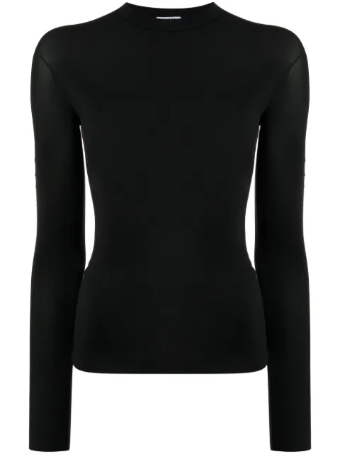 Alaïa crew-neck long-sleeve top