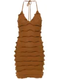 Blumarine knitted mini dress - Brown