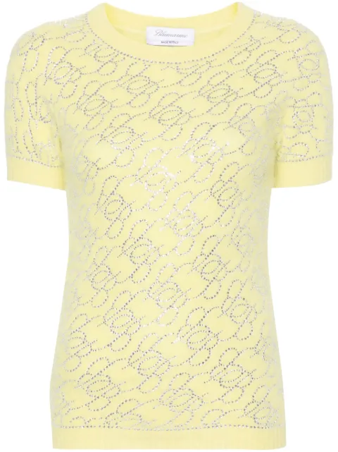 Blumarine Top con decorazione