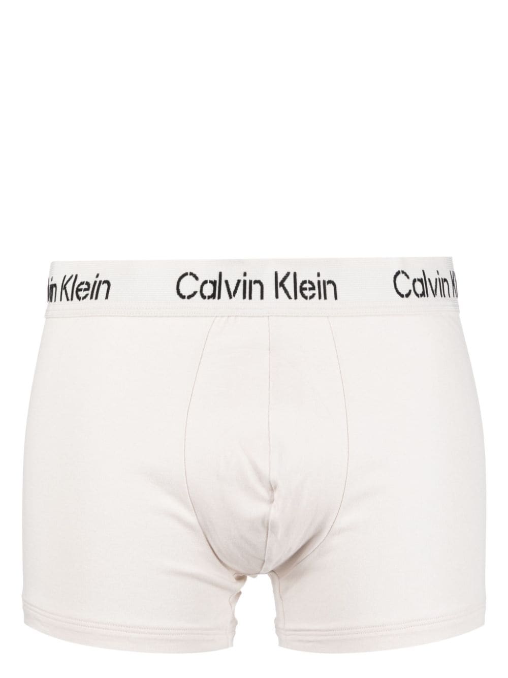 Shop Calvin Klein Logo-waistband Boxers (pack Of Three) In Black