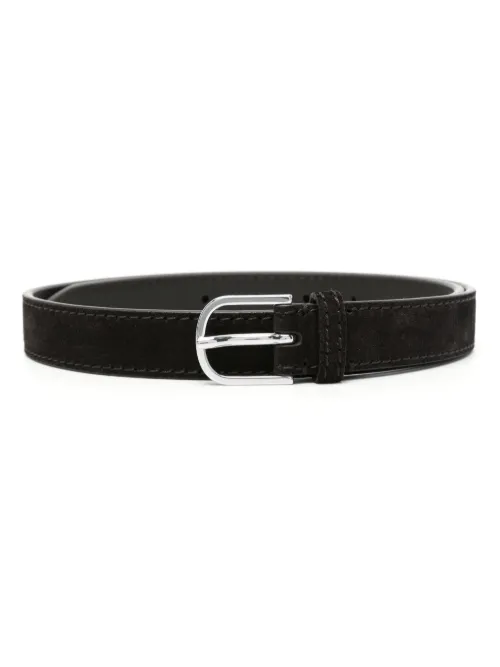 Ceinture en daim à logo gravé - TOTEME - Modalova