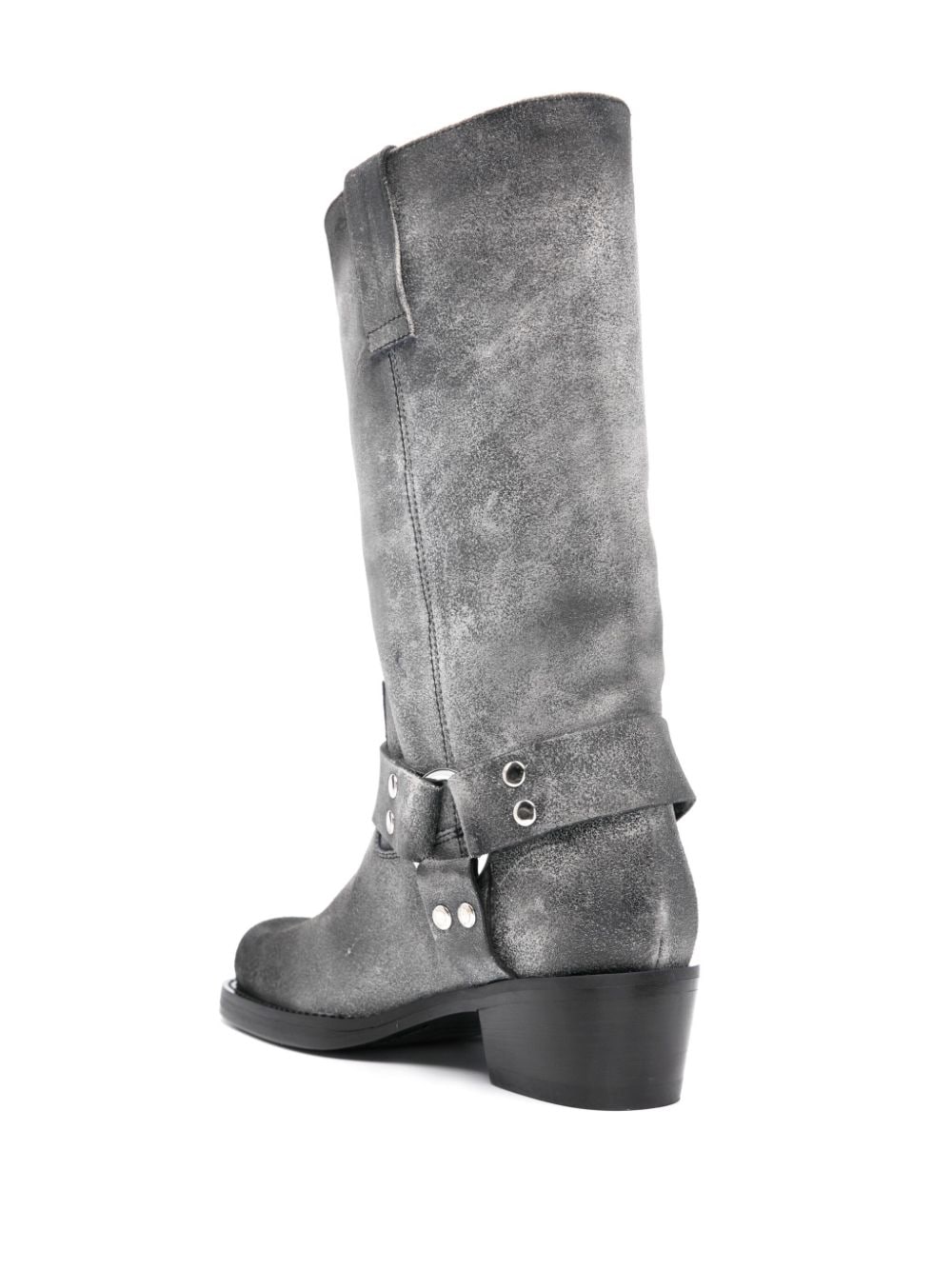 Shop Paris Texas Roxy 45mm Suede Boots In Grey