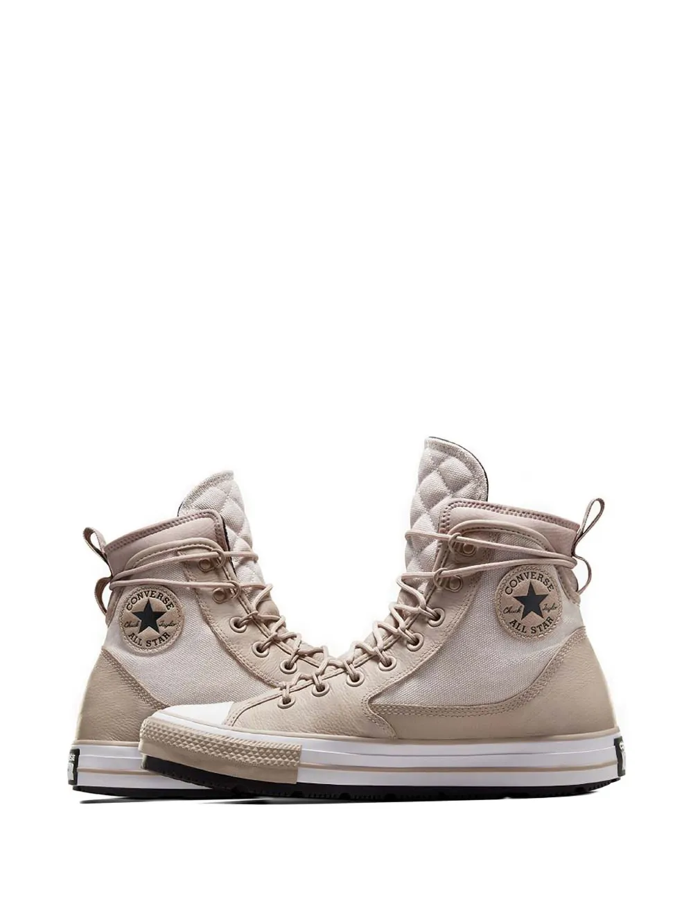 Converse Quilted High-hop Sneakers In Neutral