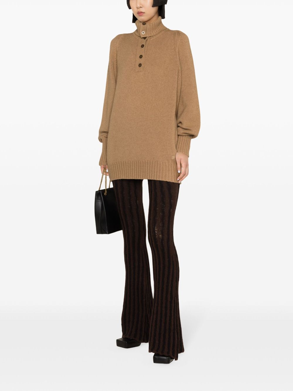 CHANEL 1990s roll-neck jumper Women