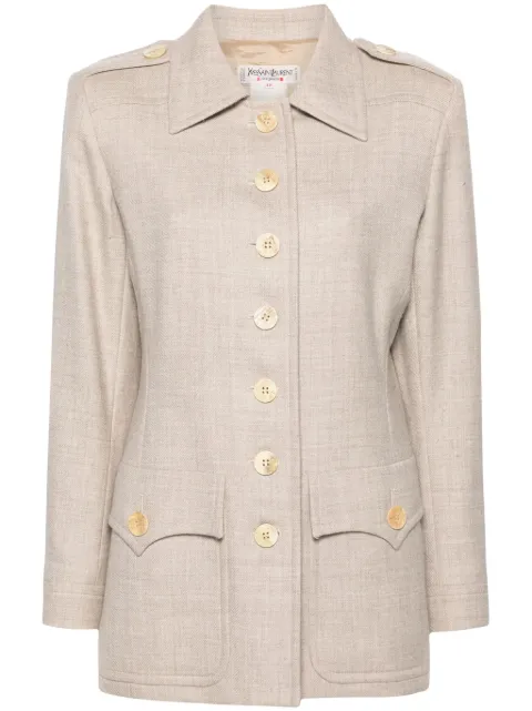 Saint Laurent Pre-Owned 1970s single-breasted wool jacket