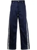 EYTYS Titan logo-tape trousers - Blue