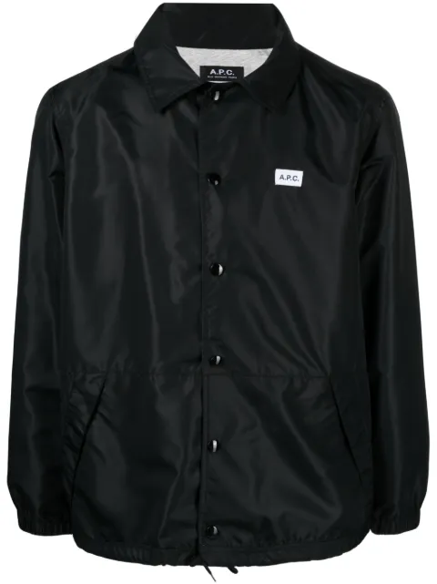 A.P.C. Aleksi logo-patch shirt jacket Men