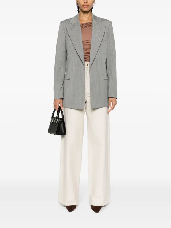 ボトムスその他 Helmut Lang Single-Breasted Blazer Helmut Lang peak-lapel single-breasted Blazer | Black | FARFETCH