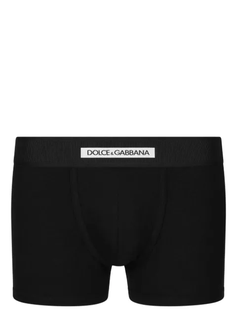 Dolce & Gabbana slip en coton à taille à logo