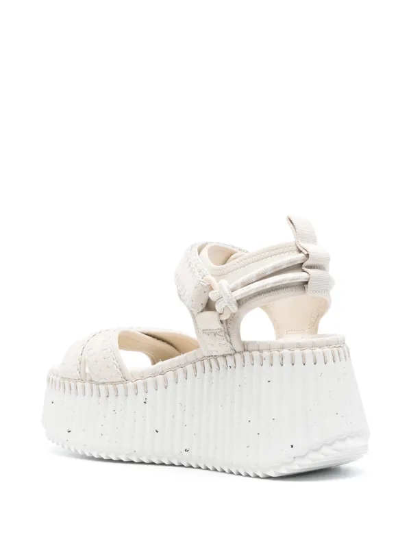 Chloé Nama 85mm サンダル | ニュートラル | FARFETCH JP