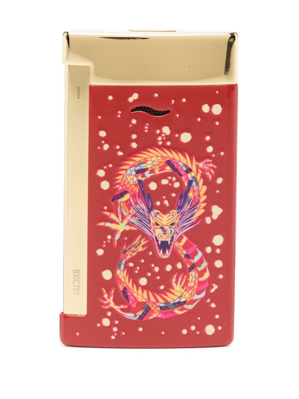 S.T. Dupont Maxijet Year of the Dragon aansteker met print - Rood