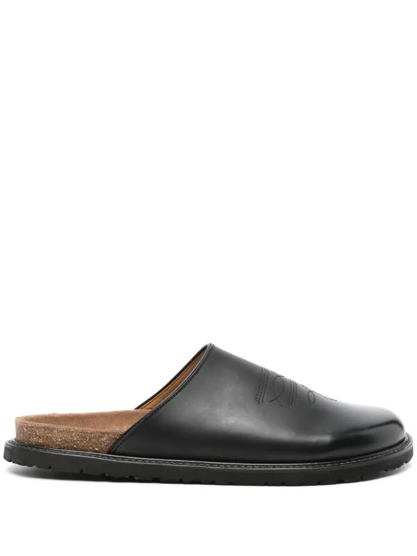 Hender Scheme Comfy Cheak レザーサンダル | ブラック | FARFETCH JP