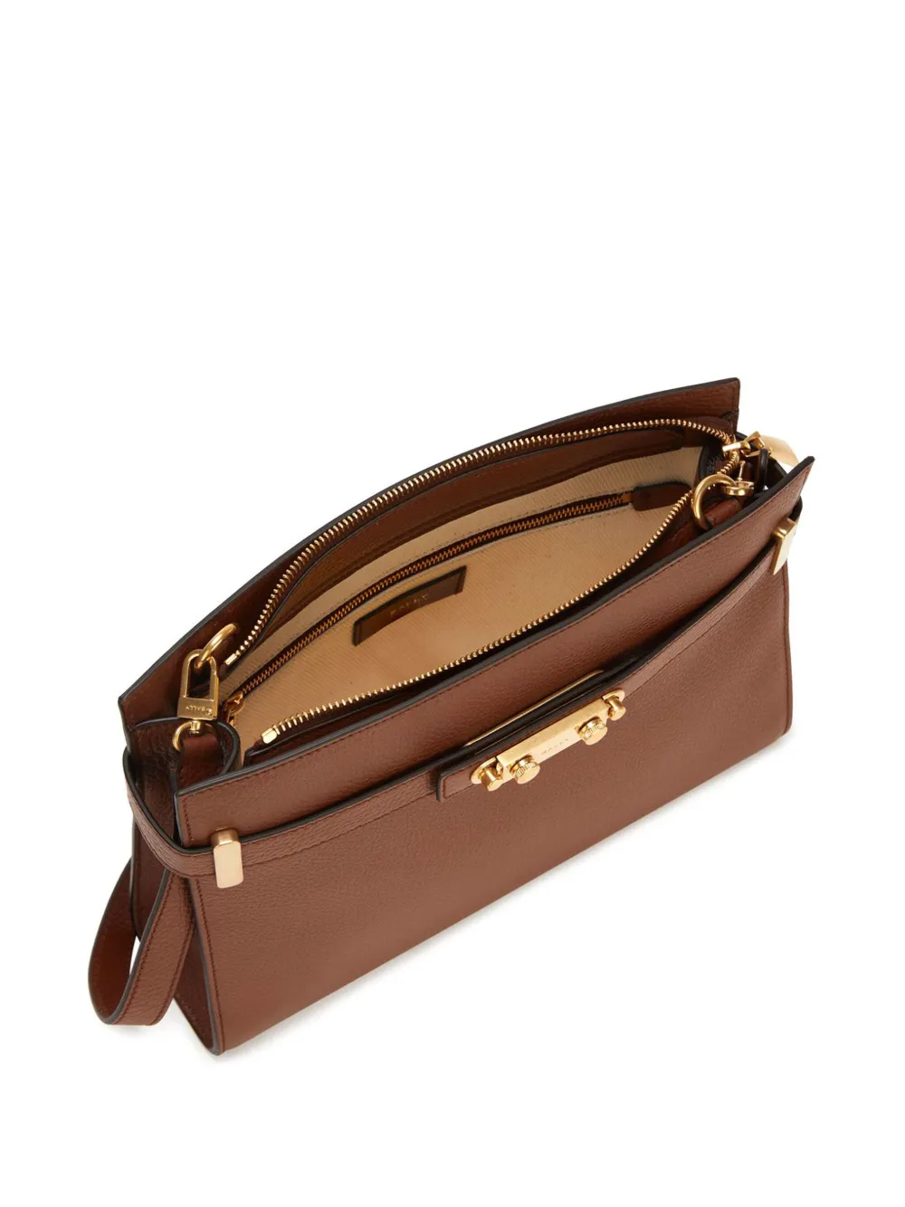 Bally Carriage schoudertas Bruin