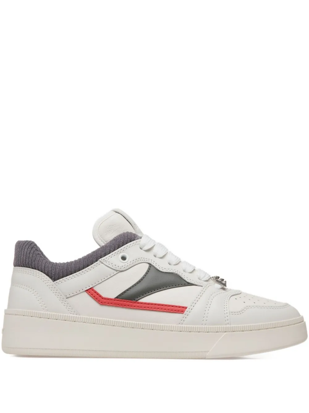 Bally Sneakers met logodetail en vlakken WHT REDFIRE TRUEGREY