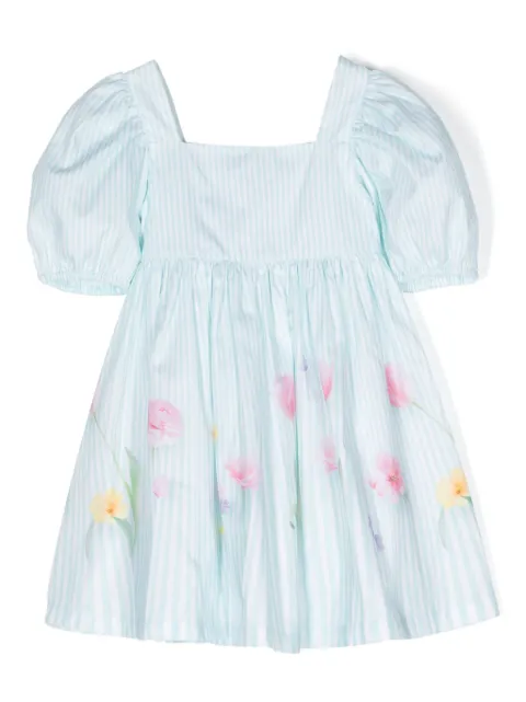 Lapin House floral-print pleated dress