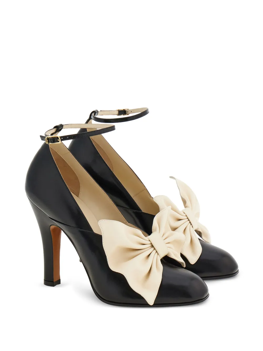 Ferragamo Bella 1928 leren pumps Zwart