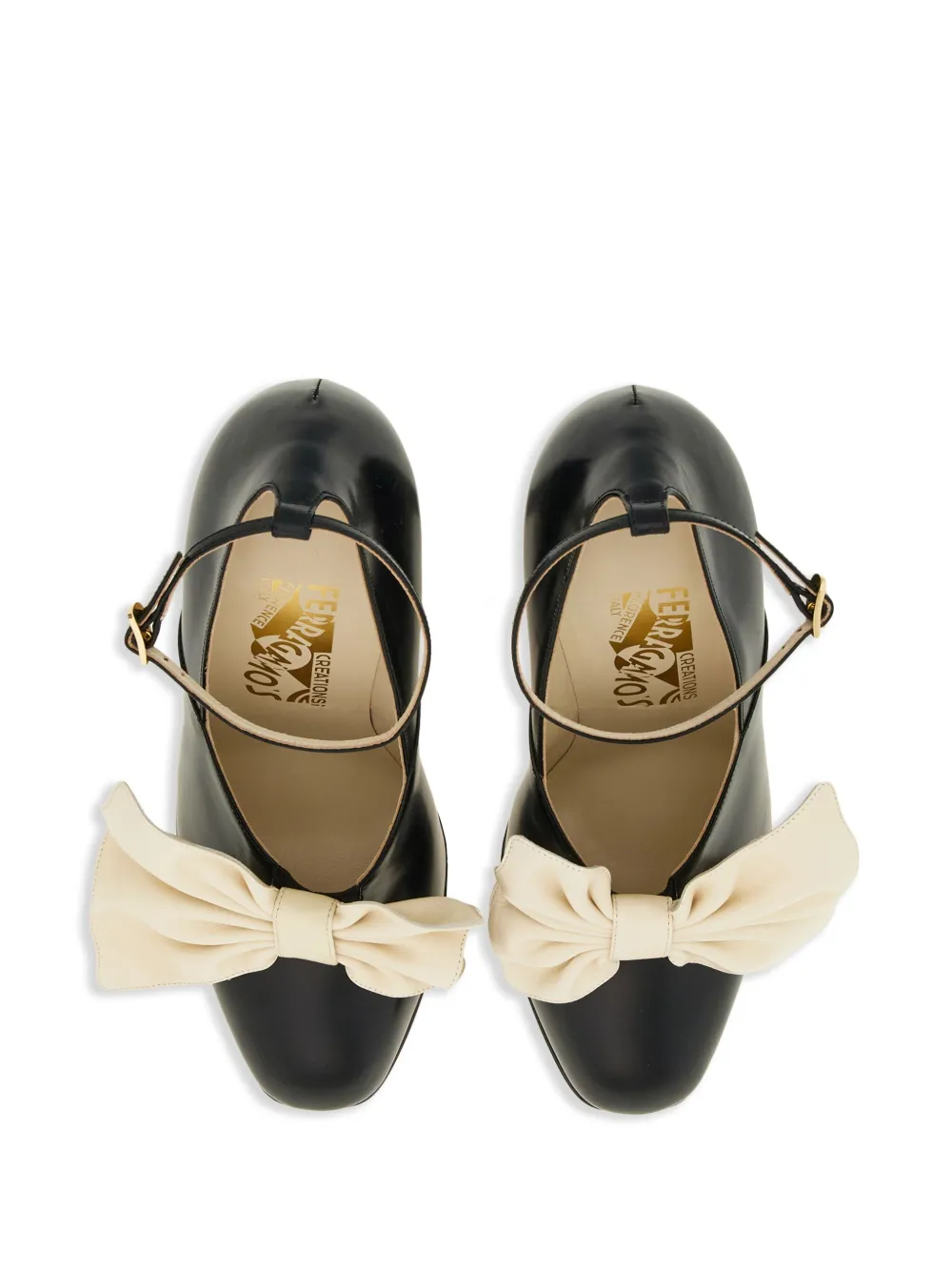 Ferragamo Bella 1928 leren pumps Zwart