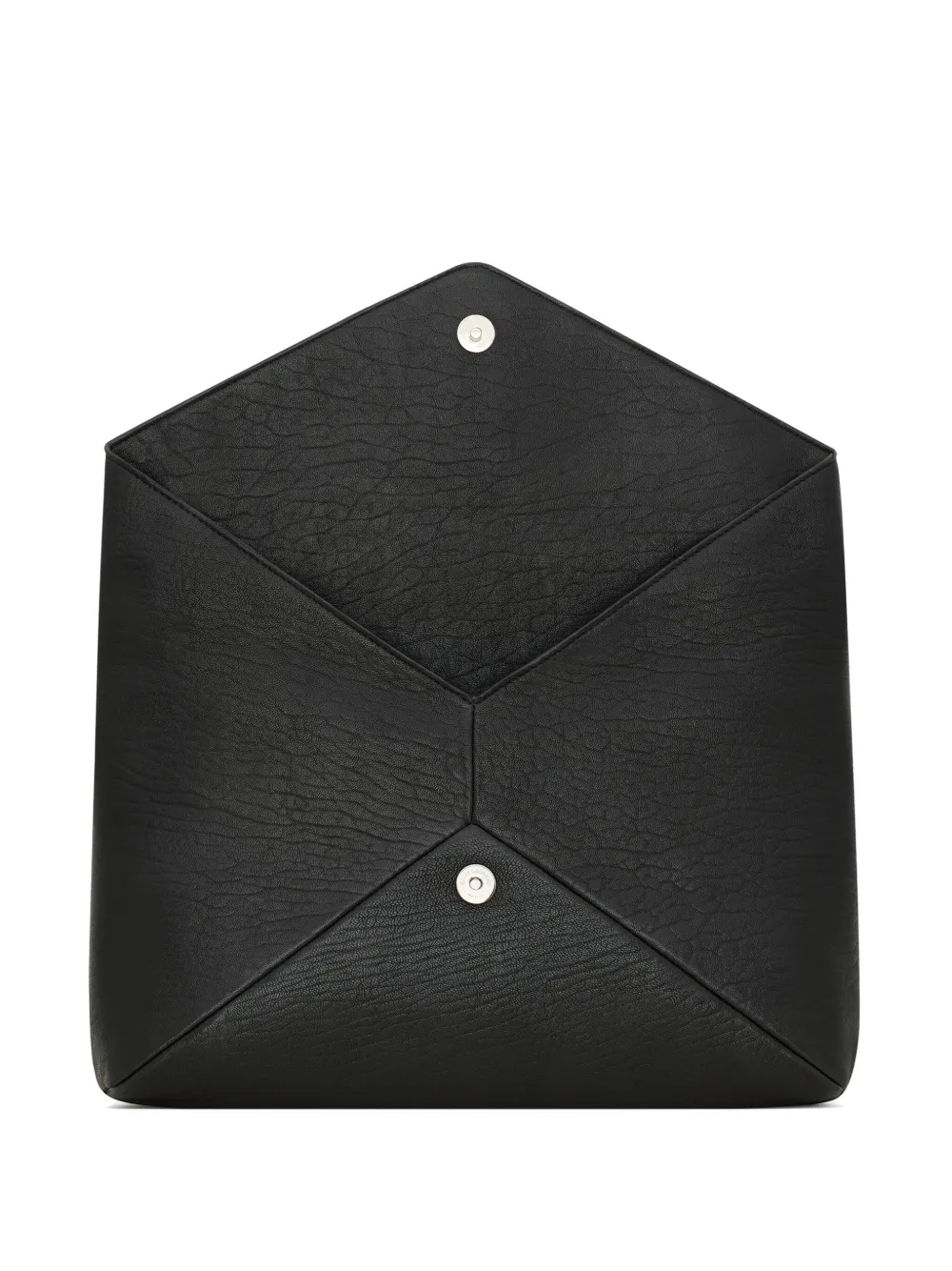 Shop Saint Laurent Large Envelope Pouch In Black