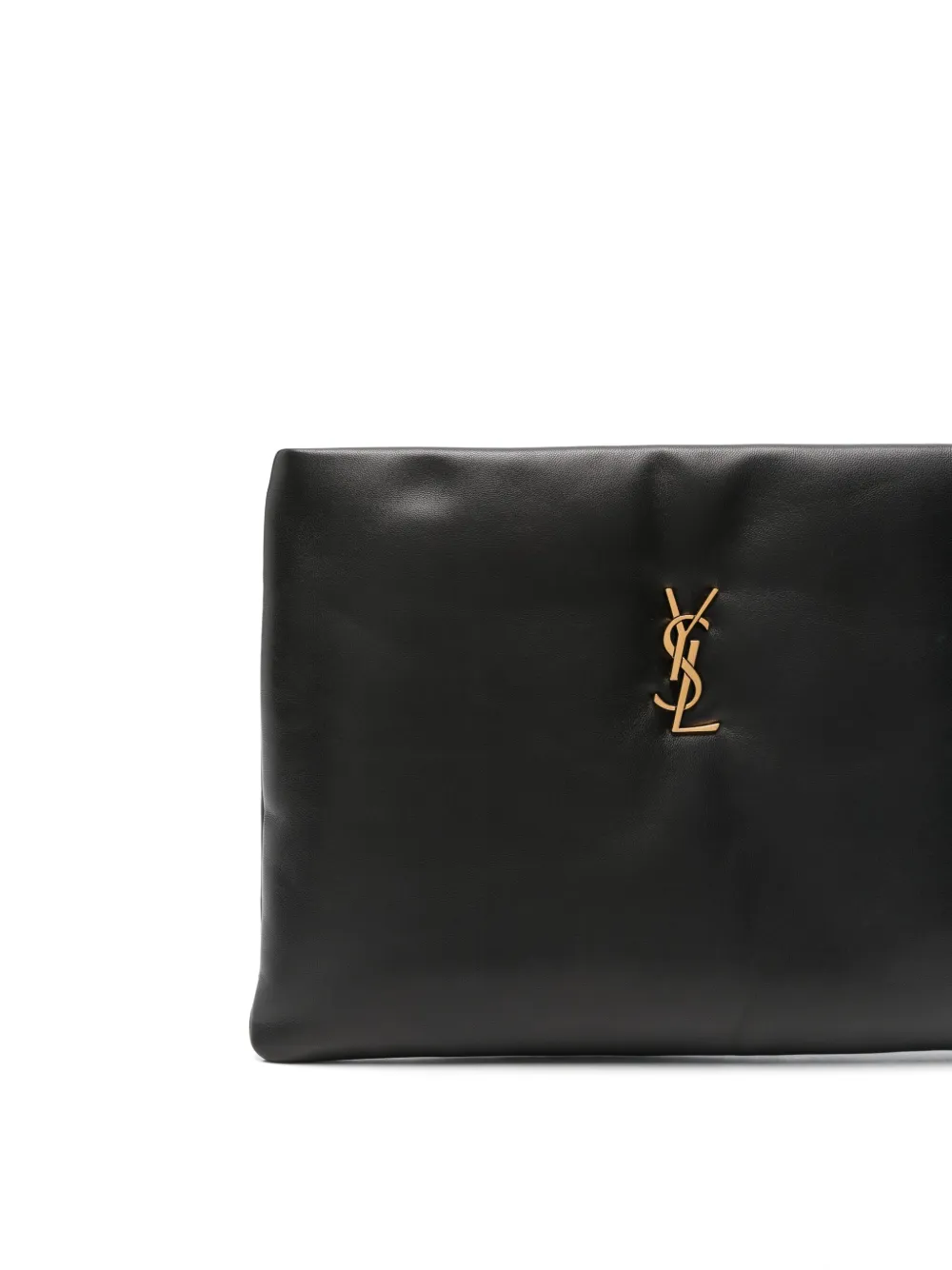 Saint Laurent Large Calypso Clutch Bag Black Farfetch Uk