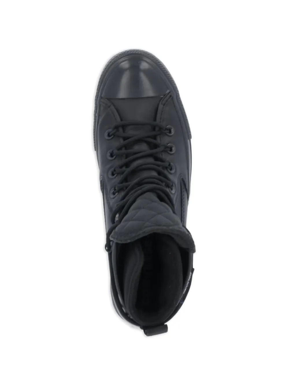 Converse quilted high-top sneakers Zwart