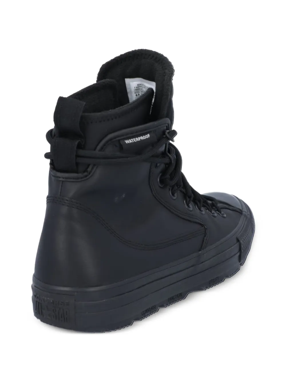 Converse quilted high-top sneakers Zwart