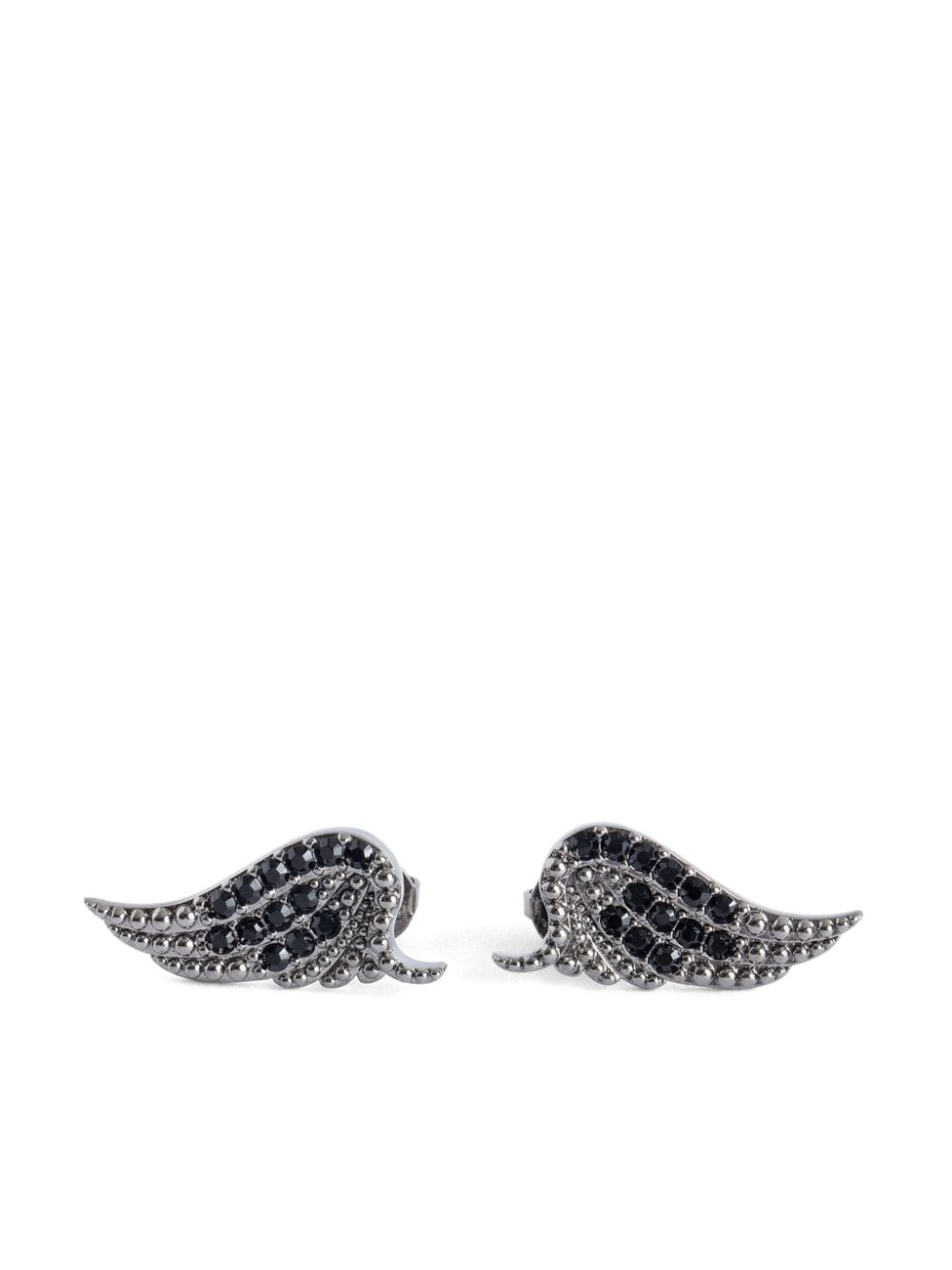 Shop Zadig & Voltaire Rock Stud Earrings In Silver