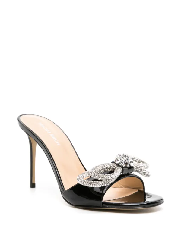 サンダル・ミュール MACH & MACH Black leather Crystal Bow pumps 16500456_34314391_600.jpg