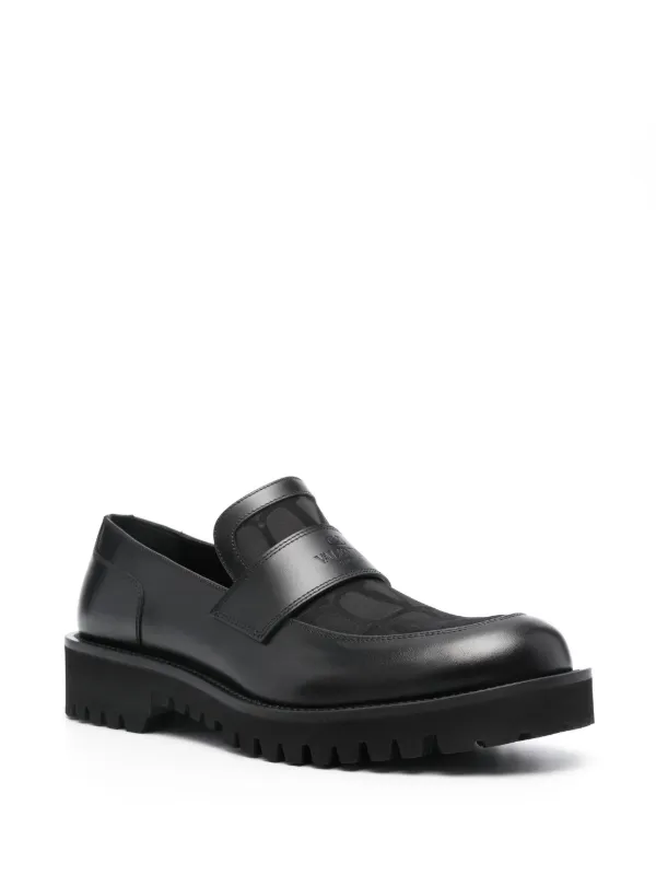 Valentino Garavani Toile Iconographe Leather Loafers Farfetch