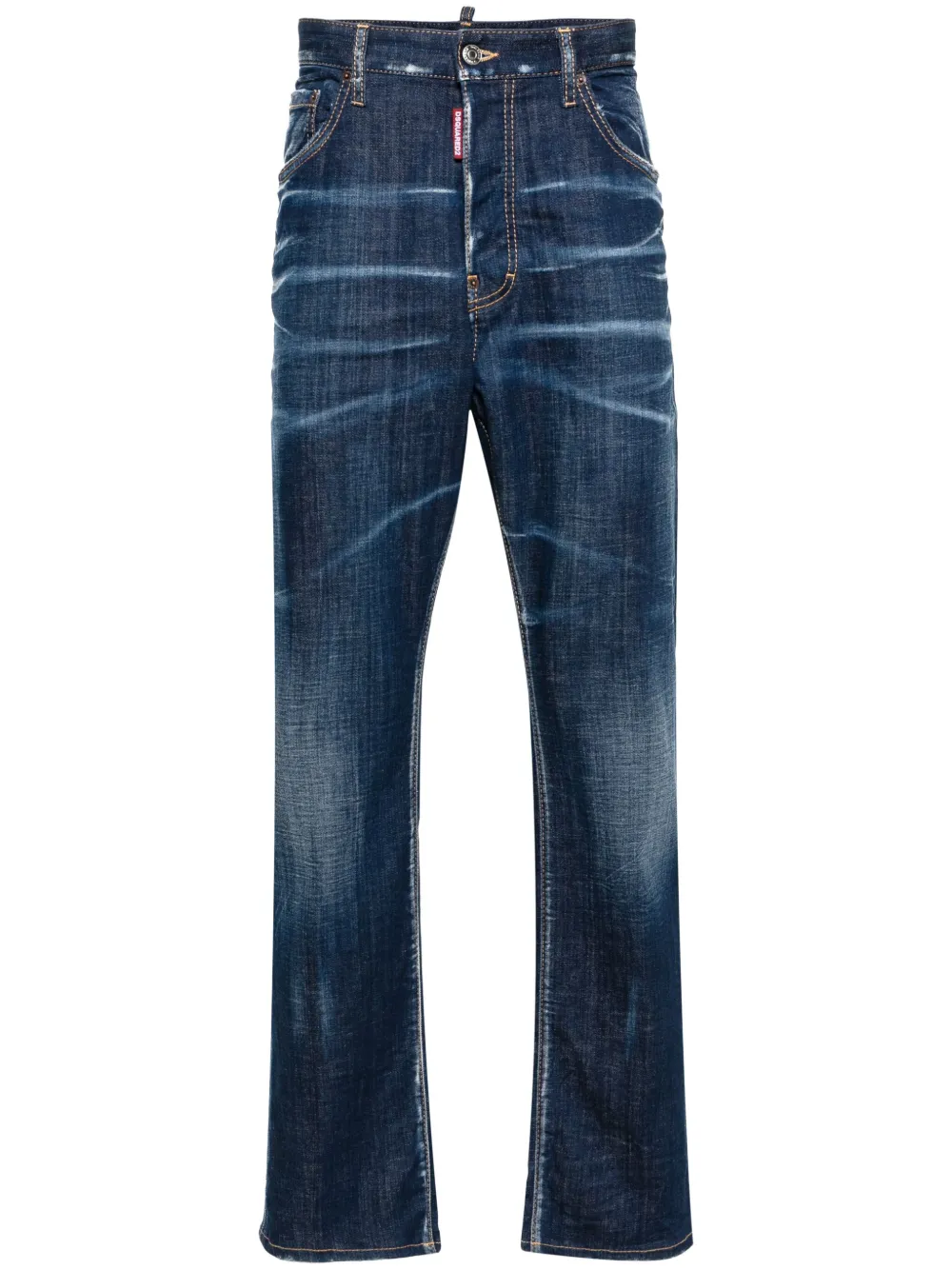 Dsquared2 Mid waist skinny jeans Blauw