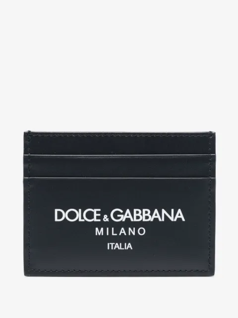 Dolce & Gabbana tarjetero con logo estampado