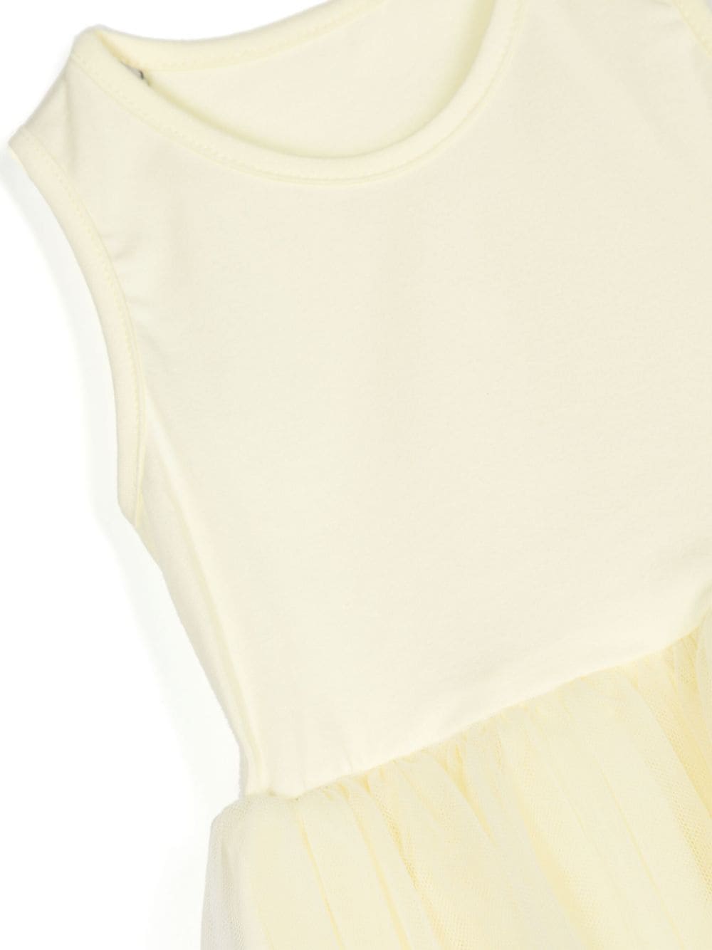 Shop Lapin House Sleeveless Tulle Dress With Shirt (two Pieces) In Yellow