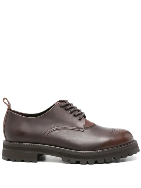 Hender Scheme Commando Blucher leather derby shoes