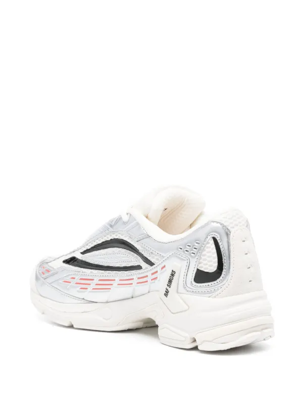 Raf Simons Ultrasceptre Panelled Metallic Sneakers | White