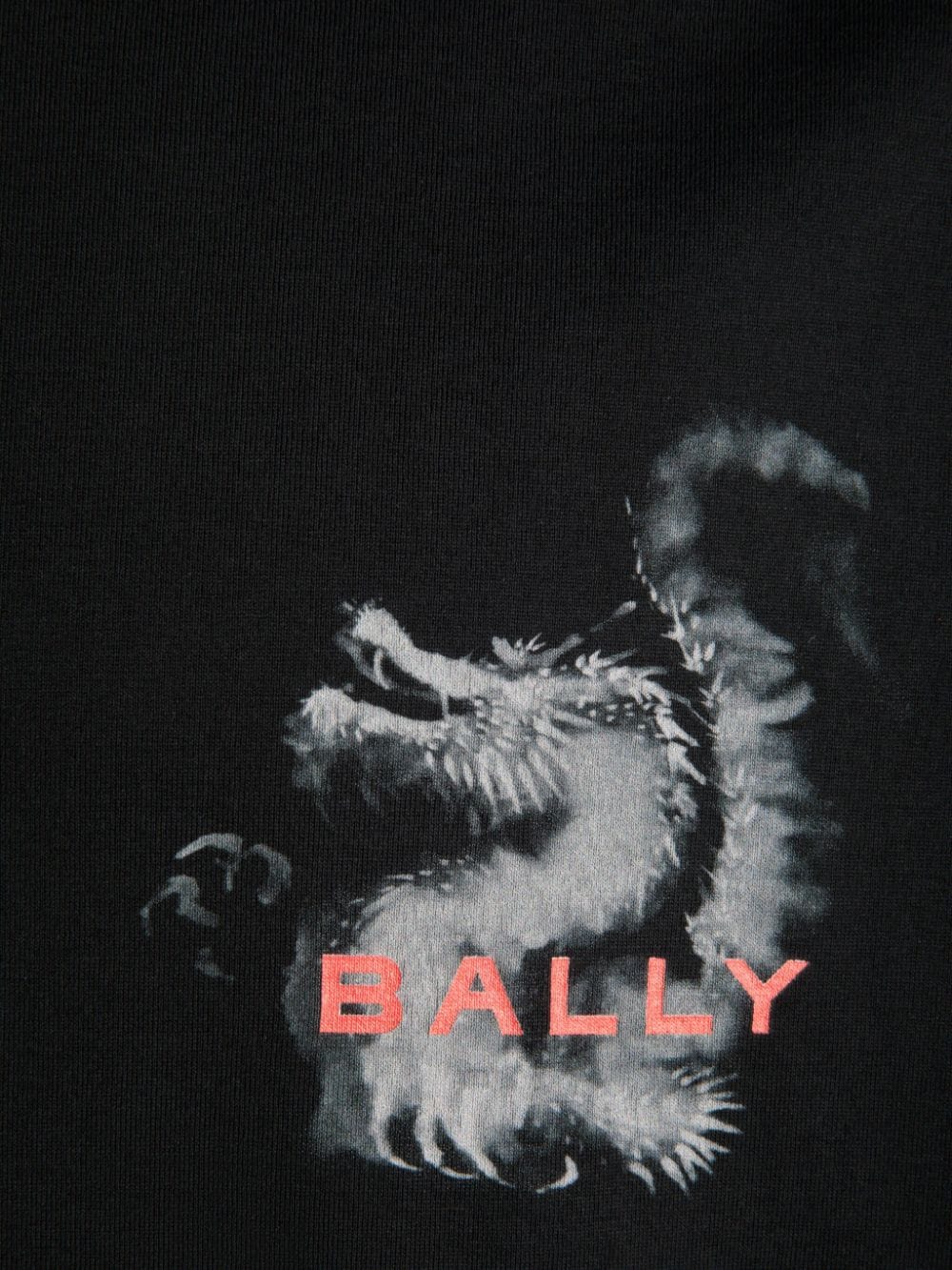 Shop Bally Graphic-print Crew-neck T-shirt In Black