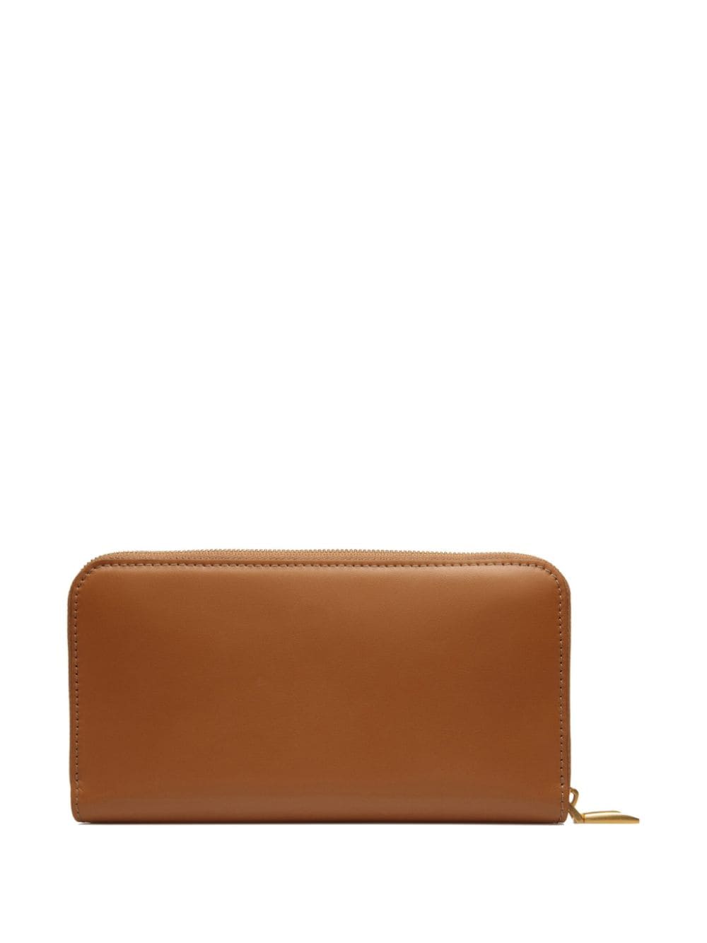 Shop Bally Emblem-plaque Leather Wallet In Brown