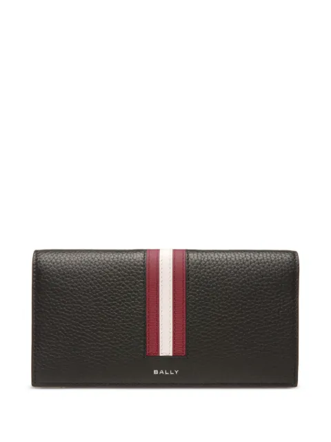 Bally stripe-trim leather wallet