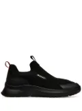 Bally logo-plaque slip-on sneakers - Black