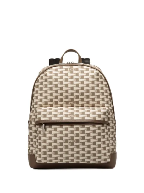Bally graphic-print faux-leather backpack